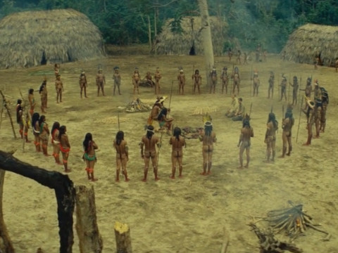 A cannibal tribe in a Selva