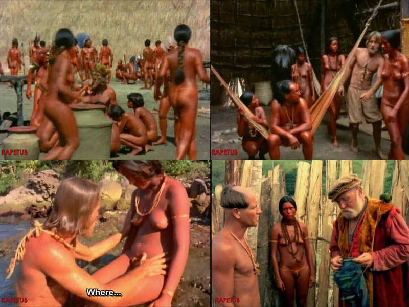 The white man living among nude american indian