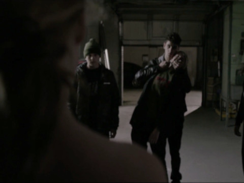 Threatening a girl's friend, the bandit forces her to take off her clothes